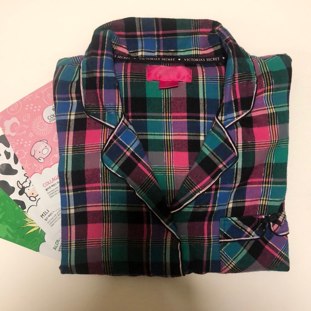 VS flannel sleep shirt.